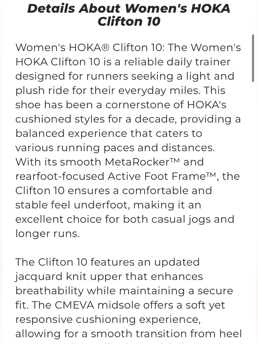 HOKA Clifton 10 - Women’s